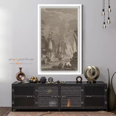 تابلو نقاشی کشتی - اسپو دکور
