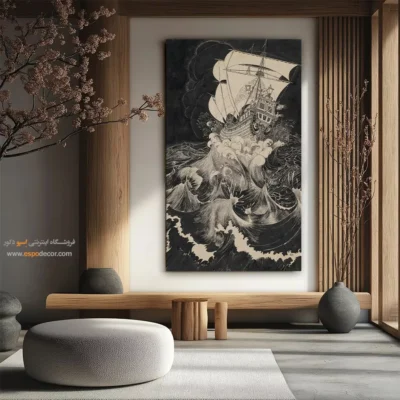تابلو نقاشی کشتی - اسپو دکور