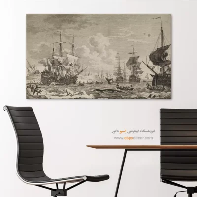 تابلو نقاشی کشتی - اسپو دکور