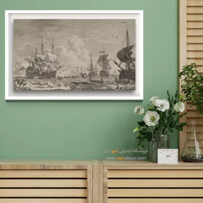 تابلو نقاشی کشتی - اسپو دکور