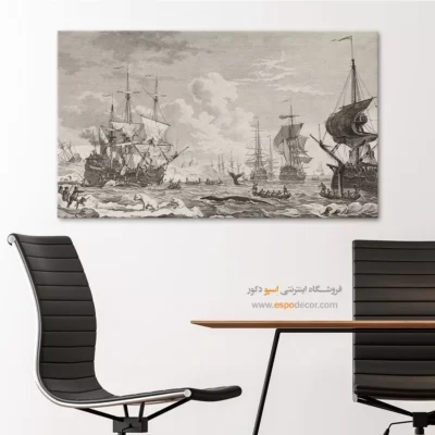 تابلو نقاشی کشتی - اسپو دکور