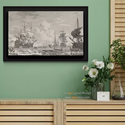 تابلو نقاشی کشتی - اسپو دکور