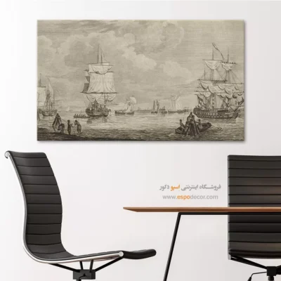 تابلو نقاشی کشتی - اسپو دکور