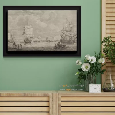 تابلو نقاشی کشتی - اسپو دکور