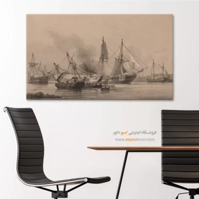 تابلو نقاشی کشتی - اسپو دکور