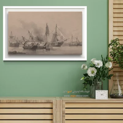 تابلو نقاشی کشتی - اسپو دکور