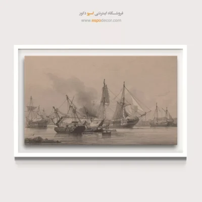 تابلو نقاشی کشتی - اسپو دکور