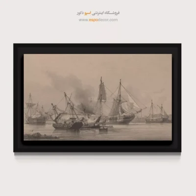 تابلو نقاشی کشتی - اسپو دکور