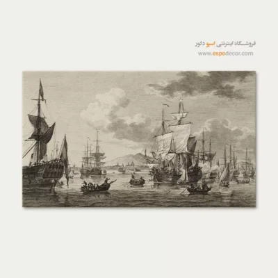 تابلو نقاشی کشتی - اسپو دکور