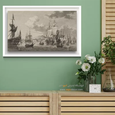 تابلو نقاشی کشتی - اسپو دکور