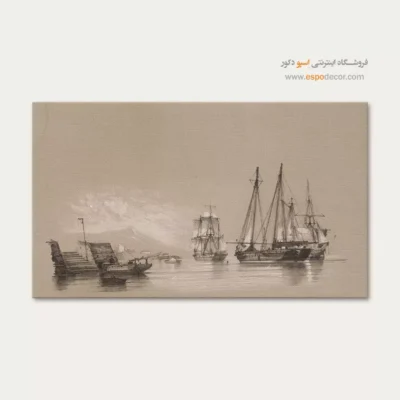 تابلو نقاشی کشتی - اسپو دکور