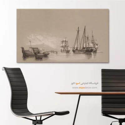 تابلو نقاشی کشتی - اسپو دکور