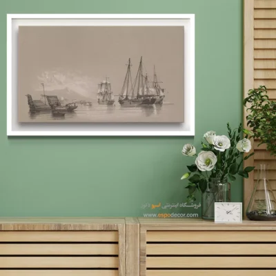 تابلو نقاشی کشتی - اسپو دکور
