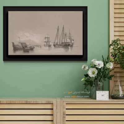 تابلو نقاشی کشتی - اسپو دکور