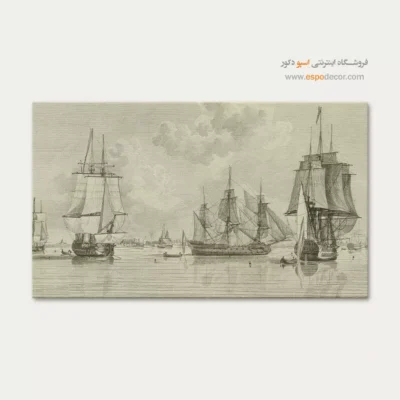 تابلو نقاشی کشتی - اسپو دکور