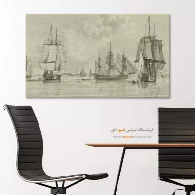 تابلو نقاشی کشتی - اسپو دکور