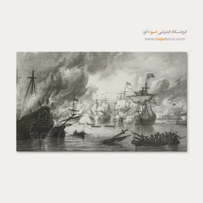 تابلو نقاشی کشتی - اسپو دکور