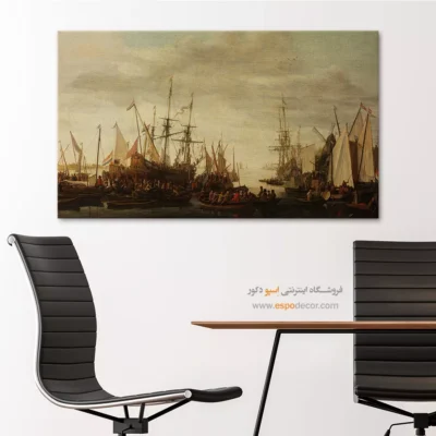 تابلو نقاشی کشتی - اسپو دکور