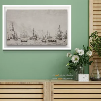 تابلو نقاشی کشتی - اسپو دکور