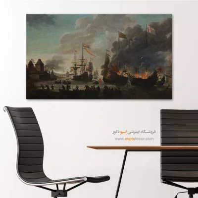 تابلو نقاشی کشتی - اسپو دکور