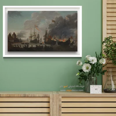 تابلو نقاشی کشتی - اسپو دکور