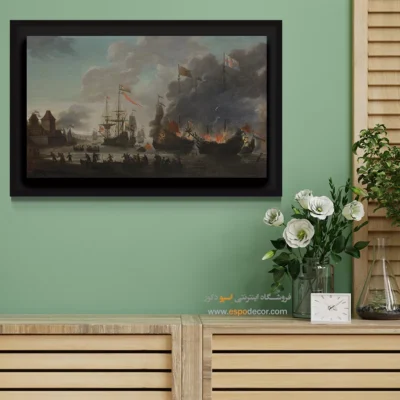 تابلو نقاشی کشتی - اسپو دکور