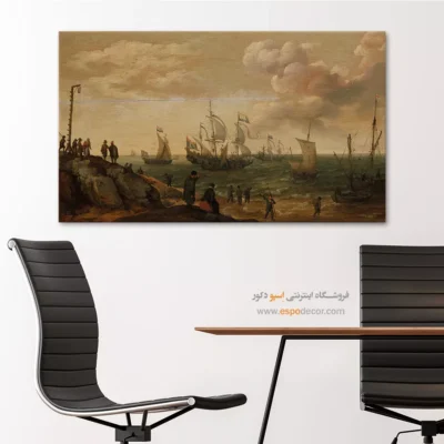تابلو نقاشی کشتی - اسپو دکور