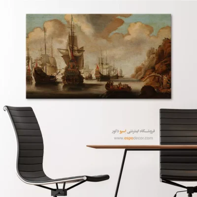 تابلو نقاشی کشتی - اسپو دکور