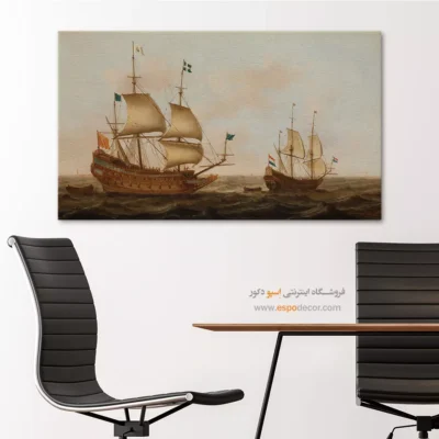 تابلو نقاشی کشتی - اسپو دکور