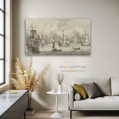 تابلو نقاشی کشتی - اسپو دکور