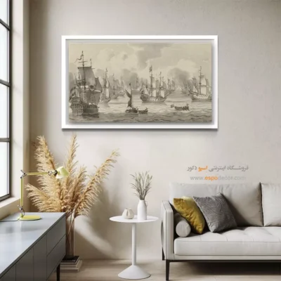 تابلو نقاشی کشتی - اسپو دکور
