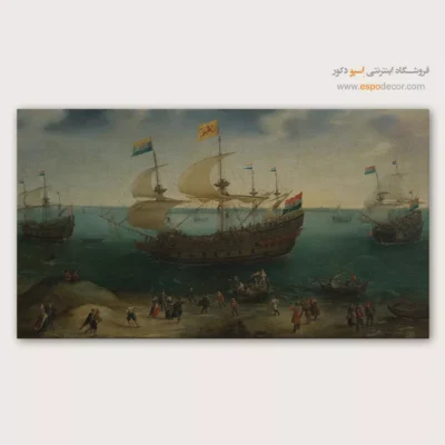 تابلو نقاشی کشتی - اسپو دکور