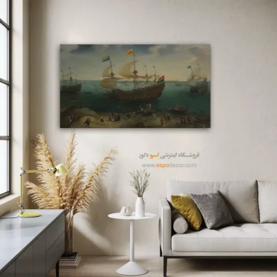 تابلو نقاشی کشتی - اسپو دکور