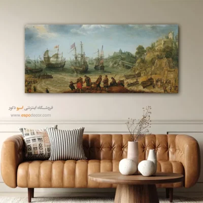 تابلو نقاشی کشتی - اسپو دکور