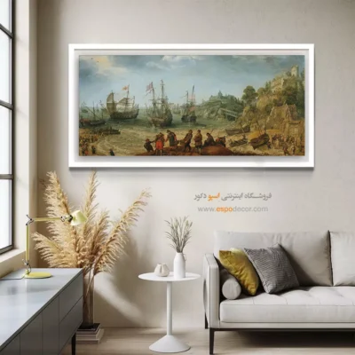 تابلو نقاشی کشتی - اسپو دکور