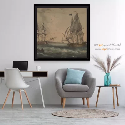 تابلو نقاشی کشتی - اسپو دکور