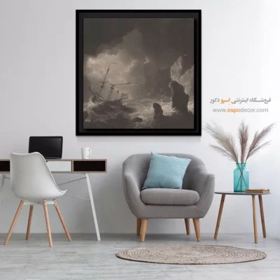 تابلو نقاشی کشتی - اسپو دکور