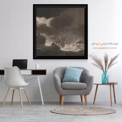تابلو نقاشی کشتی - اسپو دکور