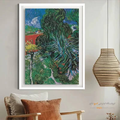 تابلو نقاشی کلاسیک - باغ دکتر گشه – تابلو نقاشی های ون گوگ - اسپو دکور