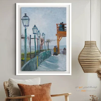 تابلو نقاشی مدرن - تراس و عرشه مشاهده در مولن – تابلو نقاشی های ون گوگ - اسپو دکور