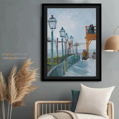 تابلو نقاشی مدرن - تراس و عرشه مشاهده در مولن – تابلو نقاشی های ون گوگ - اسپو دکور