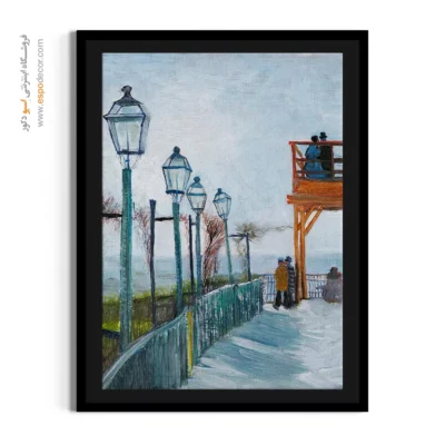تابلو نقاشی مدرن - تراس و عرشه مشاهده در مولن – تابلو نقاشی های ون گوگ - اسپو دکور