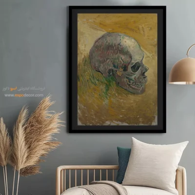 تابلو دکور منزل - جمجمه – تابلو نقاشی های ون گوگ - اسپو دکور