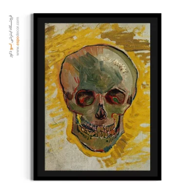 تابلو قاب دار - جمجمه – تابلو نقاشی های ون گوگ - اسپو دکور