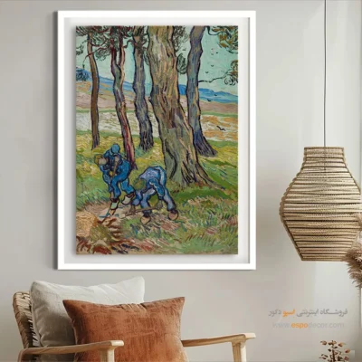 تابلو بدون قاب - حفارها – تابلو نقاشی های ون گوگ - اسپو دکور
