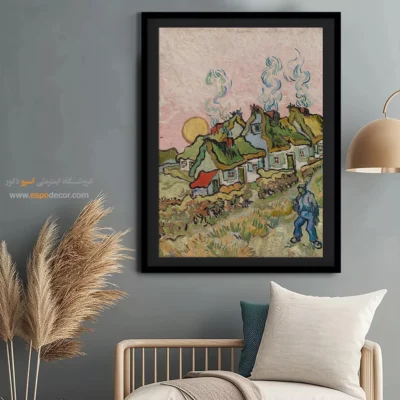 تابلو چاپی - خانه ها – تابلو نقاشی های ون گوگ - اسپو دکور