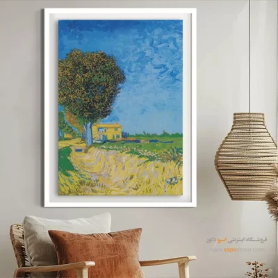 آثار ون گوگ - خیابان در آرل با خانهها – تابلو نقاشی های ون گوگ - اسپو دکور