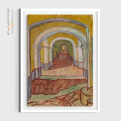 نقاشی های مشهور ون گوگ - راهرو در آسایشگاه – تابلو نقاشی های ون گوگ - اسپو دکور