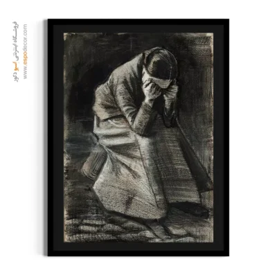 خرید تابلو نقاشی - زن گریان – تابلو نقاشی های ون گوگ - اسپو دکور