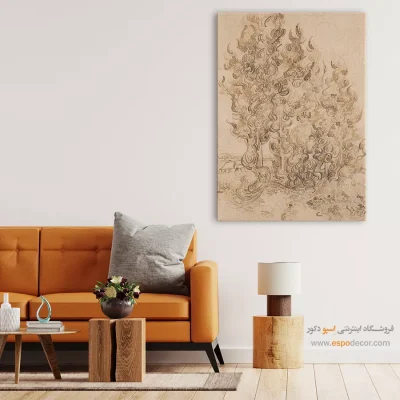 نقاشی از سرو - سرو – تابلو نقاشی های ون گوگ - اسپو دکور